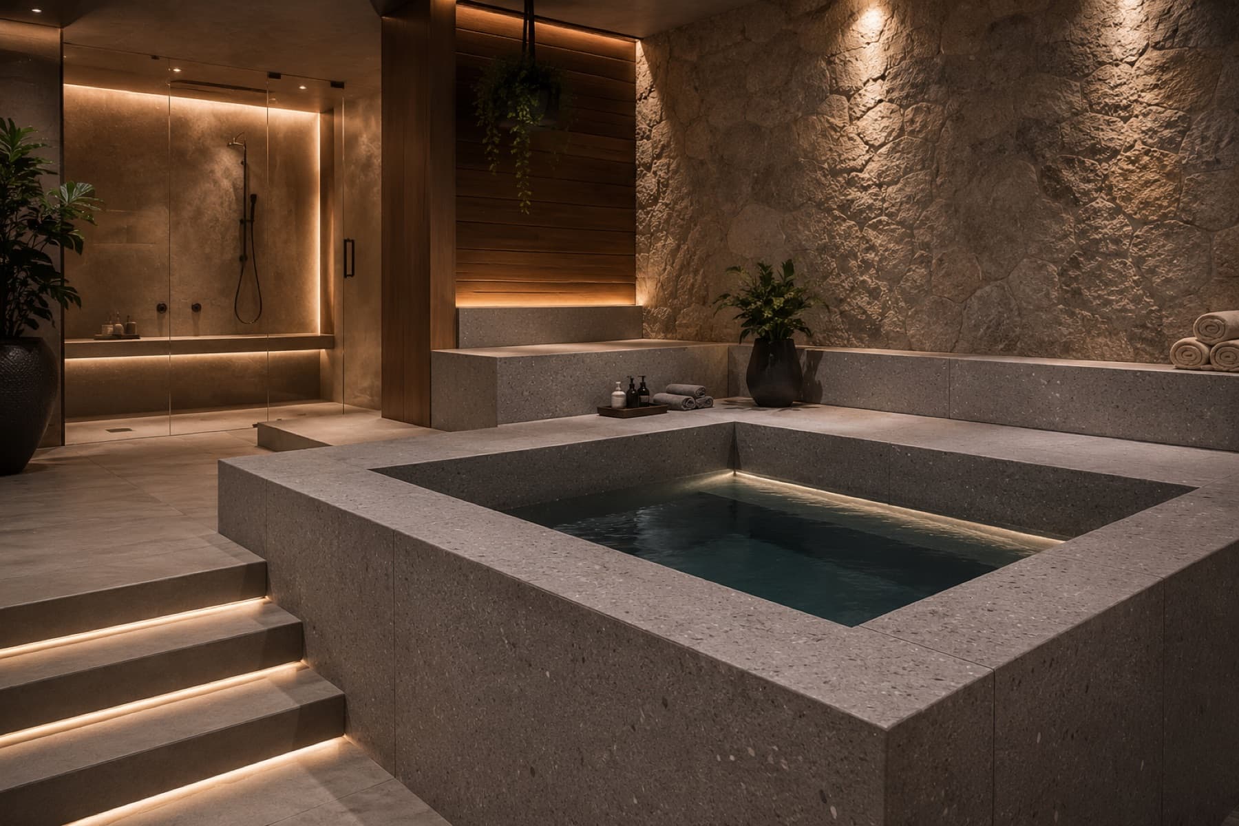Sunken Spa & Cold-Plunge