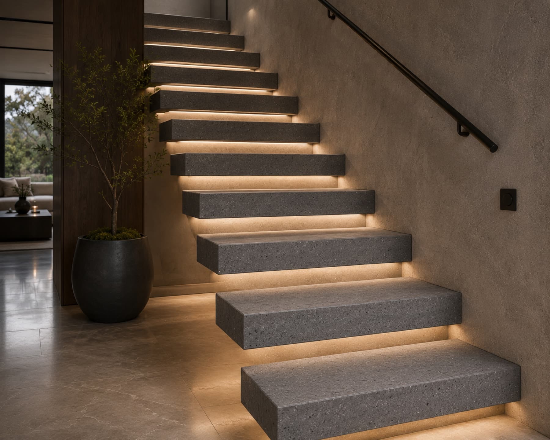 Floating Stair Treads